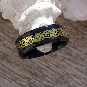 Stainless steel ring,tungsten ring,nordic ring,celtic ring,irish ring,irish jewelry,celtic knot ring,irish celtic ring,irish wedding band
