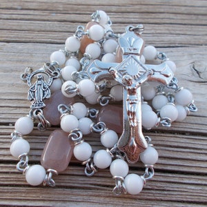 Rosary beads, catholic rosary beads,rosaries,first communion gift,five decade rosary,gemstone rosary, prayer beads, crystal rosary, crucifix