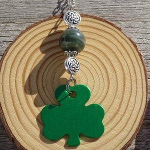 Irish car mirror charm,bag tag charm,purse charm,celtic cross rear view mirror charm,celtic knot,auto charm,car travel charm,car accessories