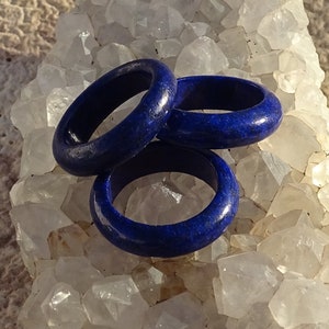 Lapislazuli Ring,Edelstein Fingerbandring,Kristallring,Steinring,Edelsteinring,Steine,Edelsteine,Mineralien