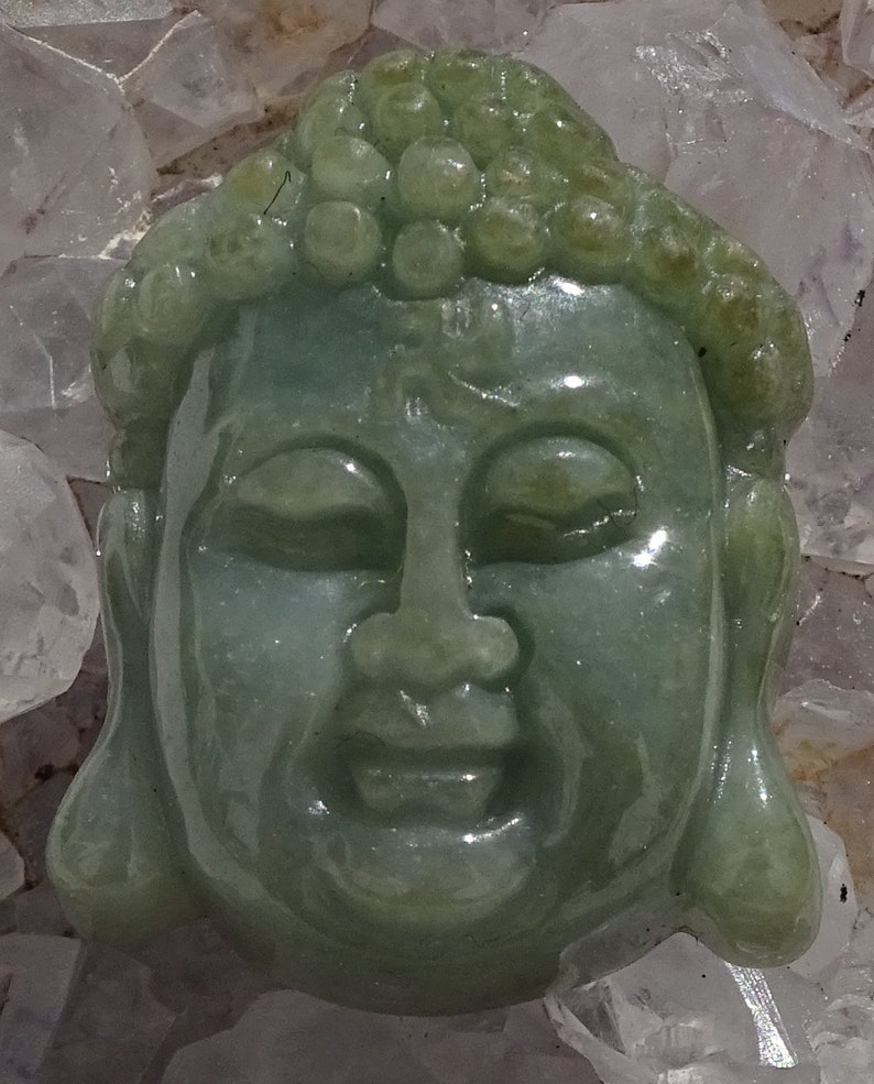 Certified Jade Buddha God Pendantjade Healingcarved Jade Etsy