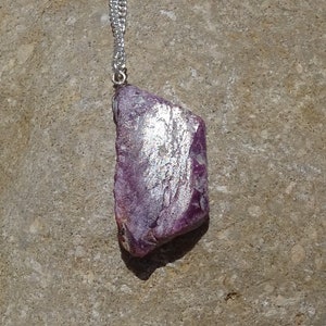 Dainty ruby raw ruby necklace,rough ruby necklace,july birthstone,raw crystal necklace,rough gemstone,chakra,wicca wiccan,rocks gem mineral