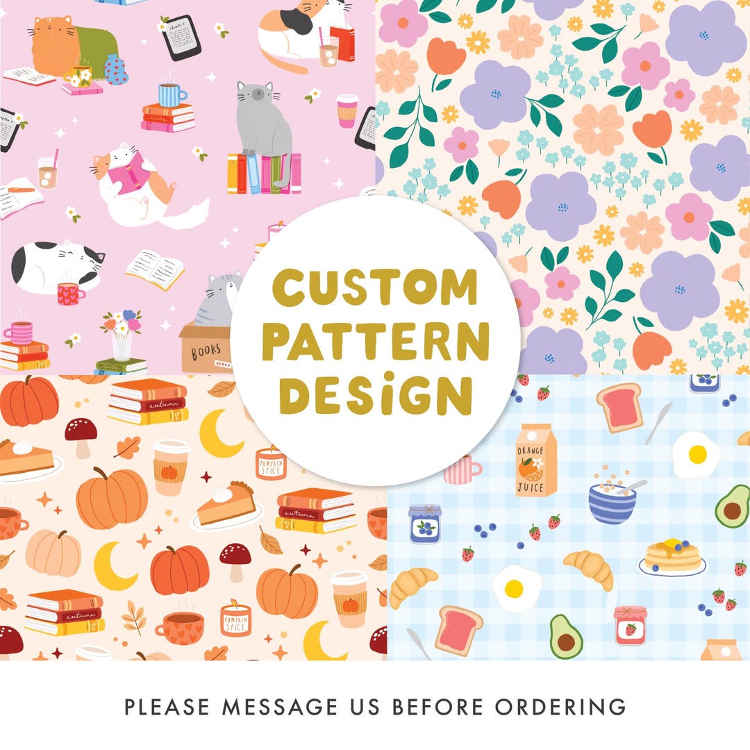 Custom Design Seamless Pattern, Customised Digital Pattern for ...