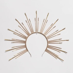 Angela Halo Crown: Spiked Zip Tie Headband - Virgin Mary Iconography