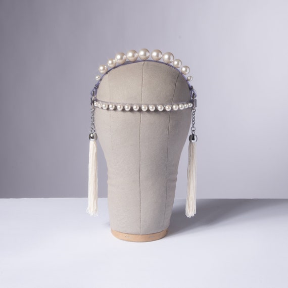 Rhinestone tiara headpiece clear tiara harness headband clear headband Rhinestone tiara headpiece clear tiara harness headband  main image 3