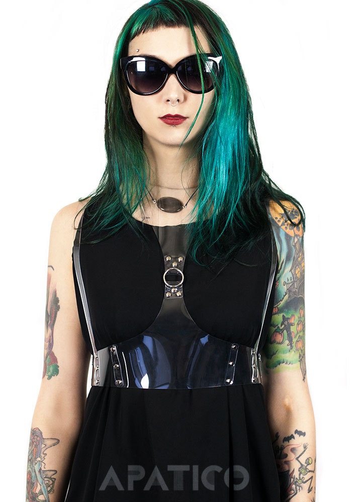 VERGE HARNESS - Clear PVC Harness - Underbust Vest Harness