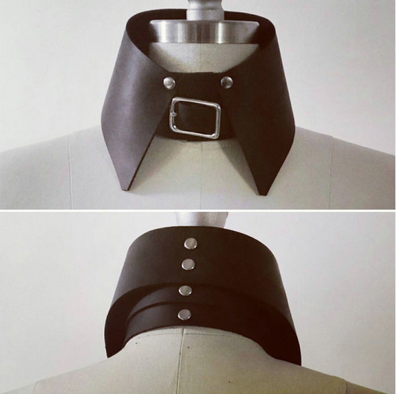 SHIRT COLLAR CHOKER Clear Pvc Vinyl Pointed Collar Pvc Etsy