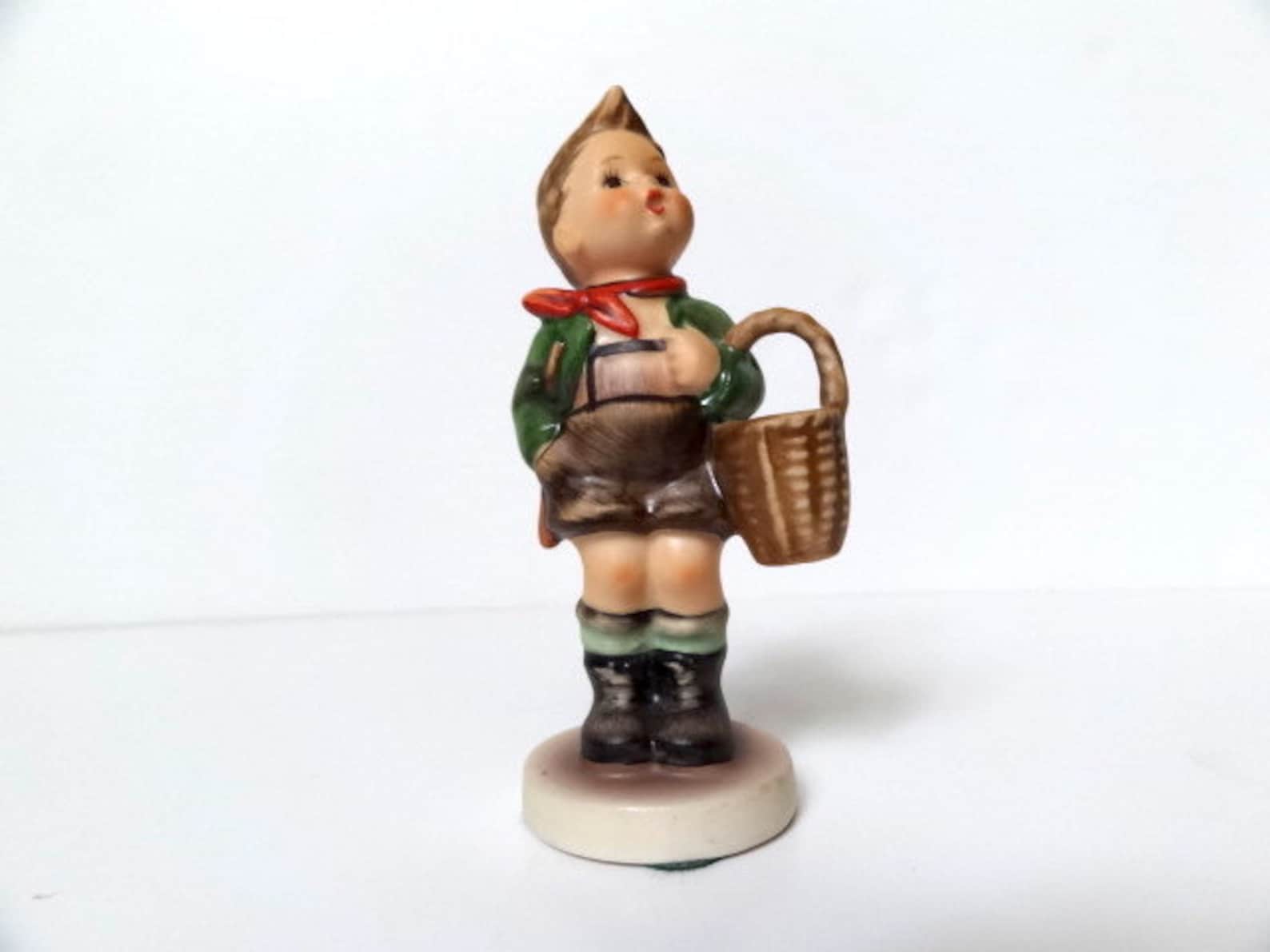 Hummel village Boy Collectible Figurine Boy With Basket Etsy