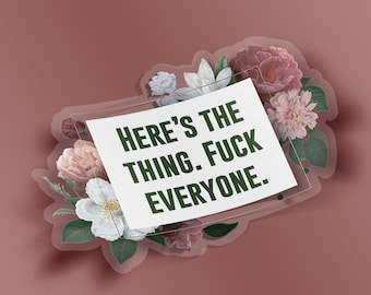 SSDGM Vinyl Sticker, My Favorite Murder Laptop Stickers, Stay Sexy Don't Get Murdered Quote sticker (WATERPROOF)