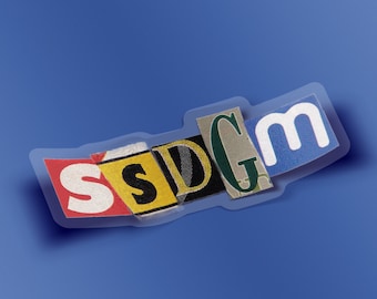SSDGM vinyl sticker, My Favorite Murder Laptop Stickers, Stay Sexy Don't Get Murdered (WATERPROOF)