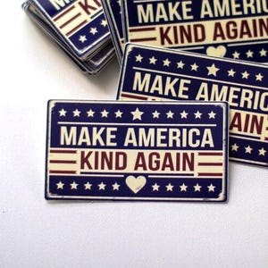 Make America Kind Wieder Aufkleber - Politischer Stil Vinyl Aufkleber, Positive Nachricht, wasserdicht