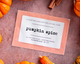 Pumpkin Spice Soap | All Natural Shea Butter and Oatmeal Soap | Handmade Soap Bar