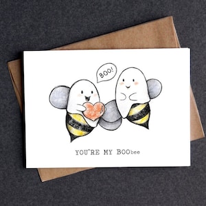 You're My Boo Greeting Card for Him Her I Love You Birthday Anniversary Boyfriend Girlfriend Husband Wife