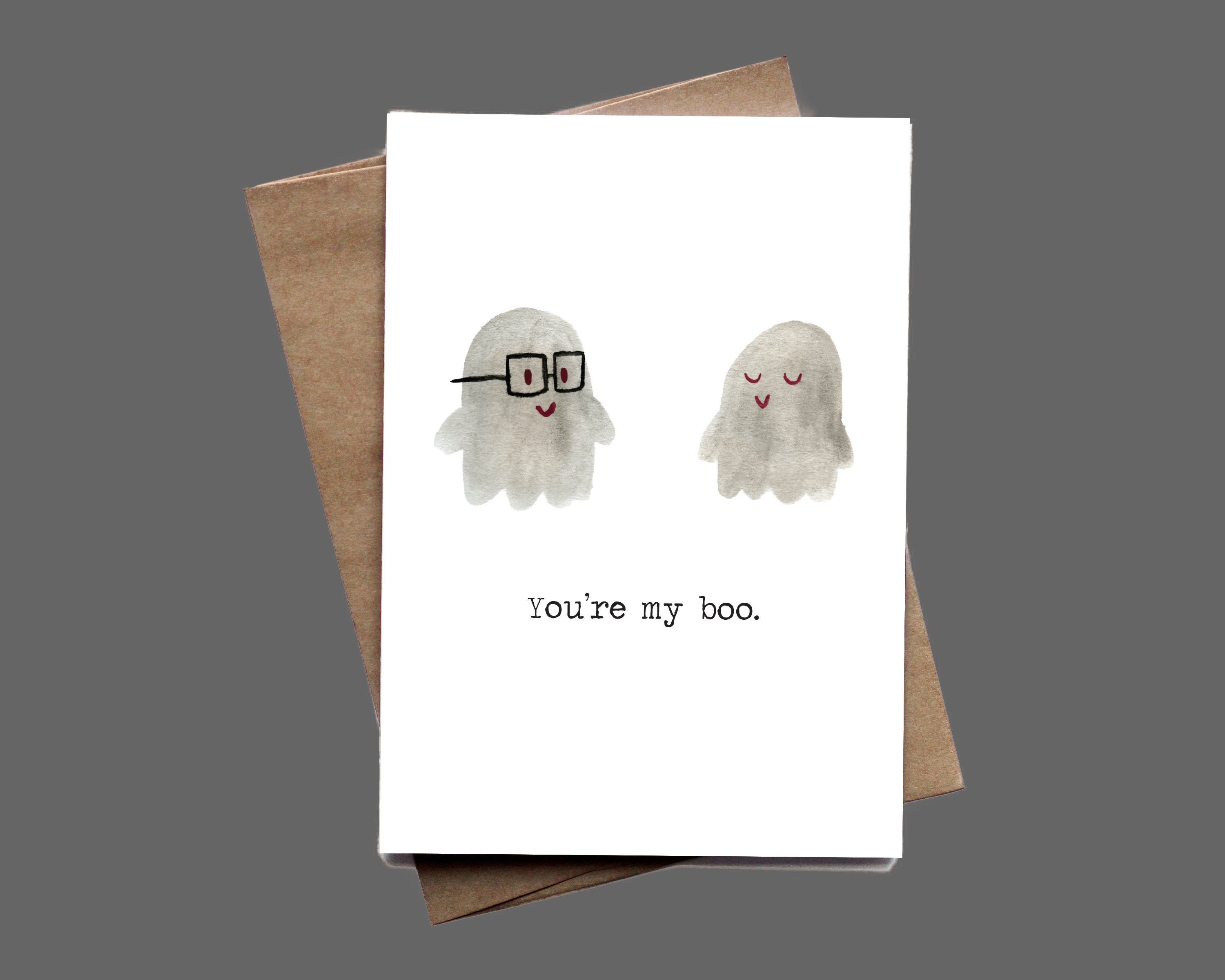 You're My Boo Greeting Card for Him Her I Love You Birthday Anniv…