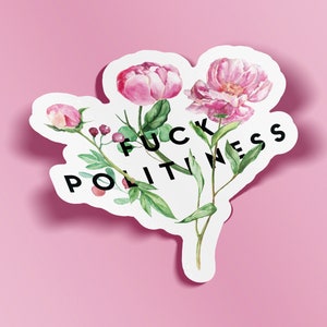 Sticker imperméable Fuck Politesse pour mes fans de meurtre préférés