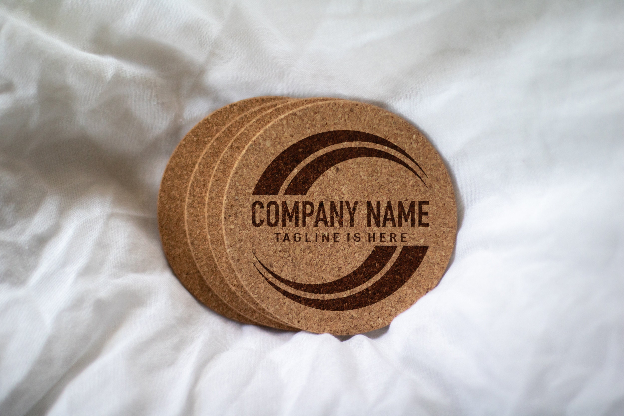 Personalized Cork Coasters, Cork Coasters Custom Logo Engraved, Corporate  Logo, Corporate Gifts With Logo, Custom Coasters Bulk 
