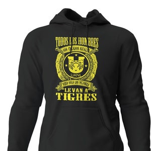 Solo Los Mejores Le Van a Tigres Monterrey Mexico Black Hooded Sweatshirt Hoodie Hoody