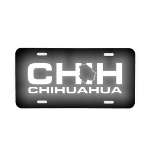 Chihuahua CHIH Mexico Aluminum License Plate Place 6&quot; x 12&quot; Reflective Graphic