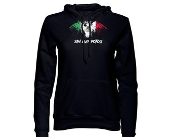 San Luis Potosi Mexico Eagle Flag Black  Pullover  Hoodie Hoody Sudadera Sweatshirt