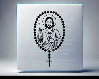 Rosario San Judas Tadeo / Rosario San Judas Tadeo / en SVG, PNG, DXF, EPS, JPG Cricut - Silueta / Descarga instantánea