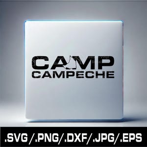 Campeche Mexico SVG | Vector Cut Files in SVG, PNG, Dxf, Eps for Cricut and Silhouette | Instant Download for Commercial Use