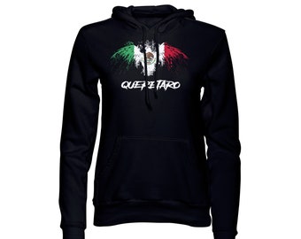 Queretaro Mexico Eagle Flag Black  Pullover  Hoodie Hoody Sudadera Sweatshirt
