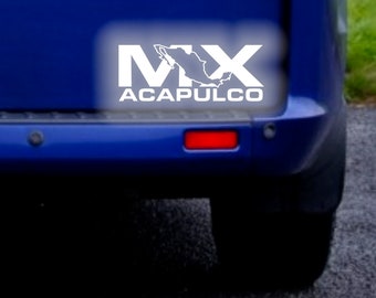 Acapulco Guerrero Mexico Reflective Sticker Decal