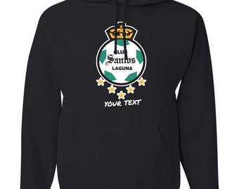 Santos Laguna Mexico Hooded Sweatshirt Hoodie Hoody Sudadera With Custom Text(optional)