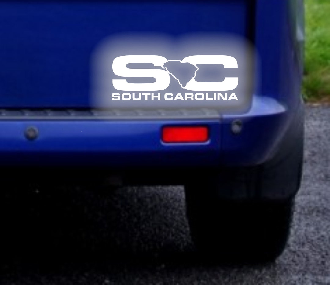 Sc Car Sticker South Carolina SC USA State Reflective Sticker Decal - Etsy