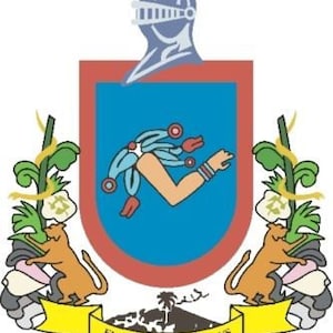 2 Pieces Colima Mexico. Coat Of ArmsDecals Stickers Full Color/Weather Proof. U.S.A Free Shipping