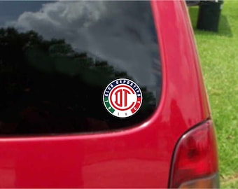 2 Toluca Diablos Rojos Decals, Full Color Weatherproof Stickers
