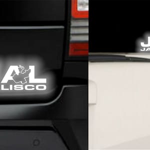 Jalisco JAL Mexico Reflective Sticker Decal