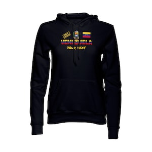 Made In Venezuela Black  Pullover  Hoodie Sweatshirt with custom text(optional)