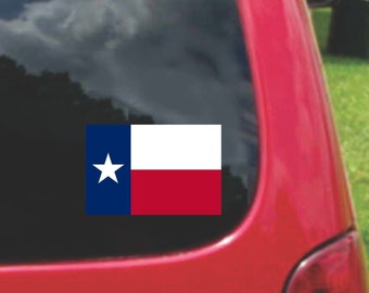 2 Pieces Texas  State Flag Vinyl Decals Stickers Full Color/Weather Proof. U.S.A Free Shipping