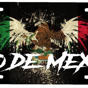 Placa de placas Estado De Mexico aluminio 6"" x 12 "