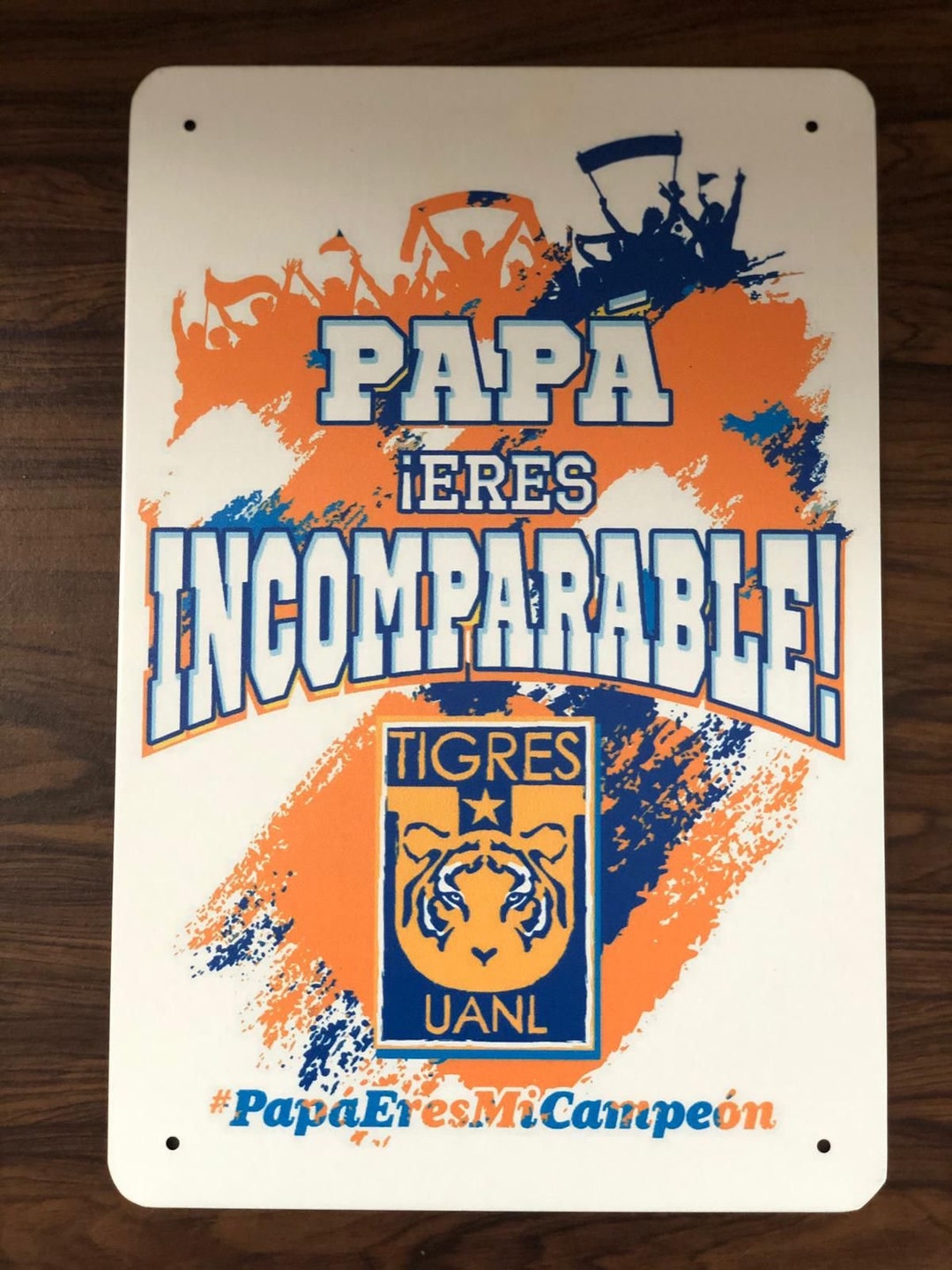 Papa Eres Incomparable Tigres UANL Futbol Mexico Tin Metal - Etsy