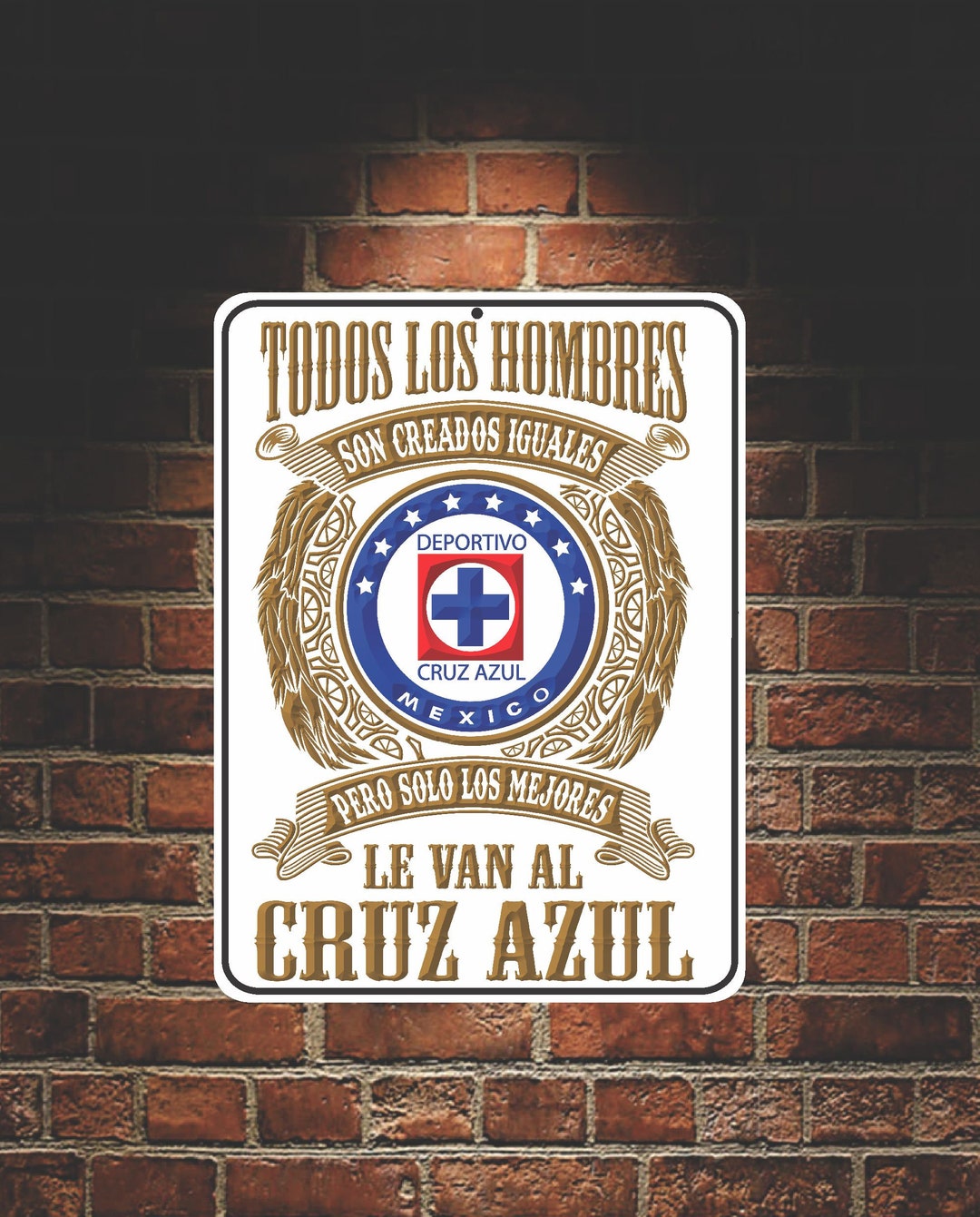 Cruz Azul Aluminum Sign, Futbol Mexico, 9x12 - Etsy