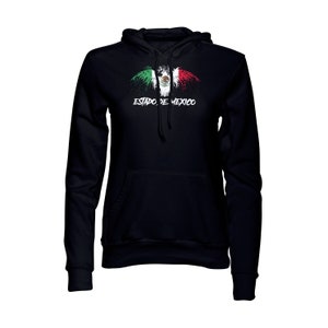 Estado De Mexico Mexico Eagle Flag Black  Pullover  Hoodie Hoody Sudadera Sweatshirt
