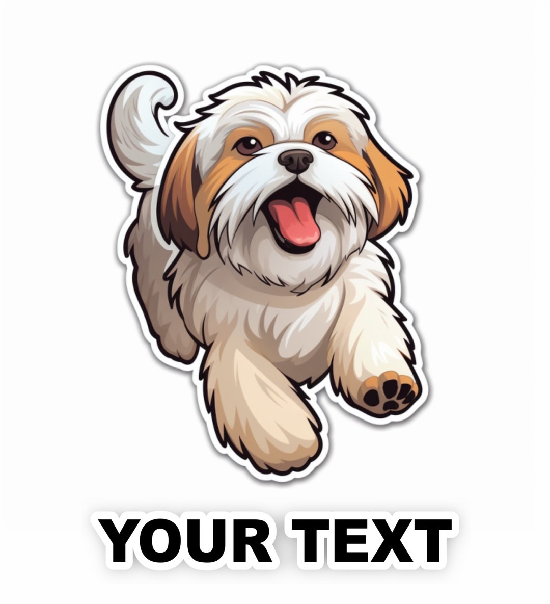 Havapoo Sticker Havanese Dog Decal Stickers (set of 2) – Personalized Full Color ...