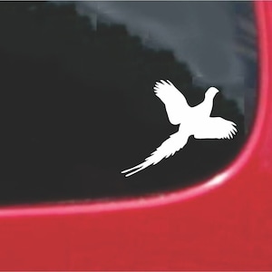 Set 2 Pieces Pheasant Flying Sticker Decals 20 Colors To Choose From. U.S.A Free Shipping image 1