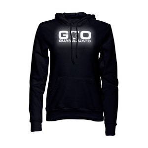 Guanajuato Mexico Reflective Logo Black Pullover Hooded Hoodie Hoody Sudadera