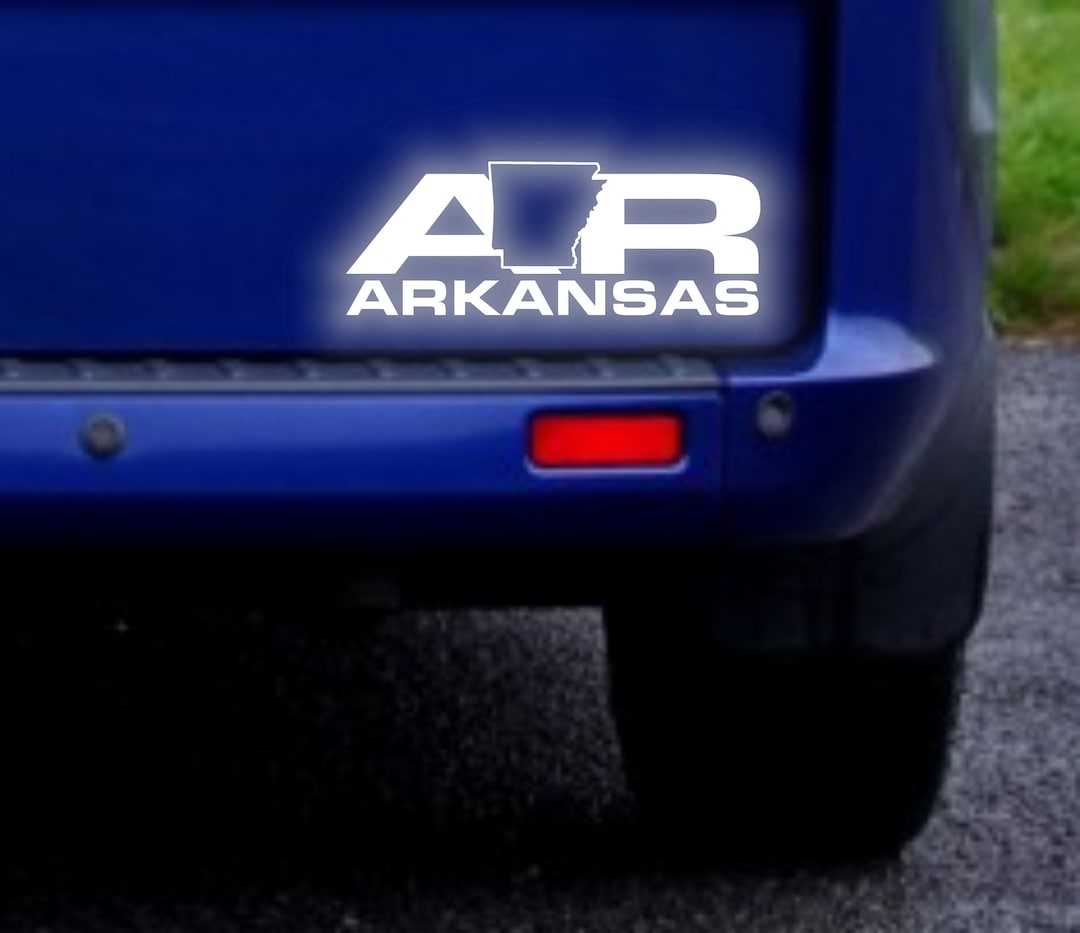 Arkansas AR USA State Reflective Sticker Decal - Etsy