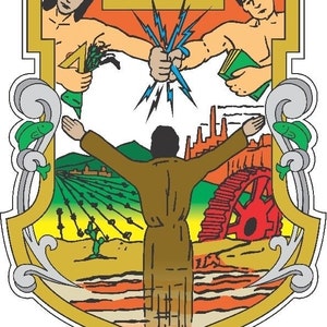 2 peças Baja California México. Adesivos de decalques de brasão em cores completas/à prova de intempéries. Frete grátis para os EUA