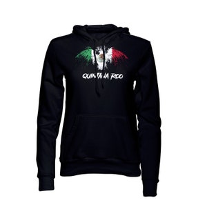 Quintana Roo Mexico Eagle Flag Black  Pullover  Hoodie Hoody Sudadera Sweatshirt