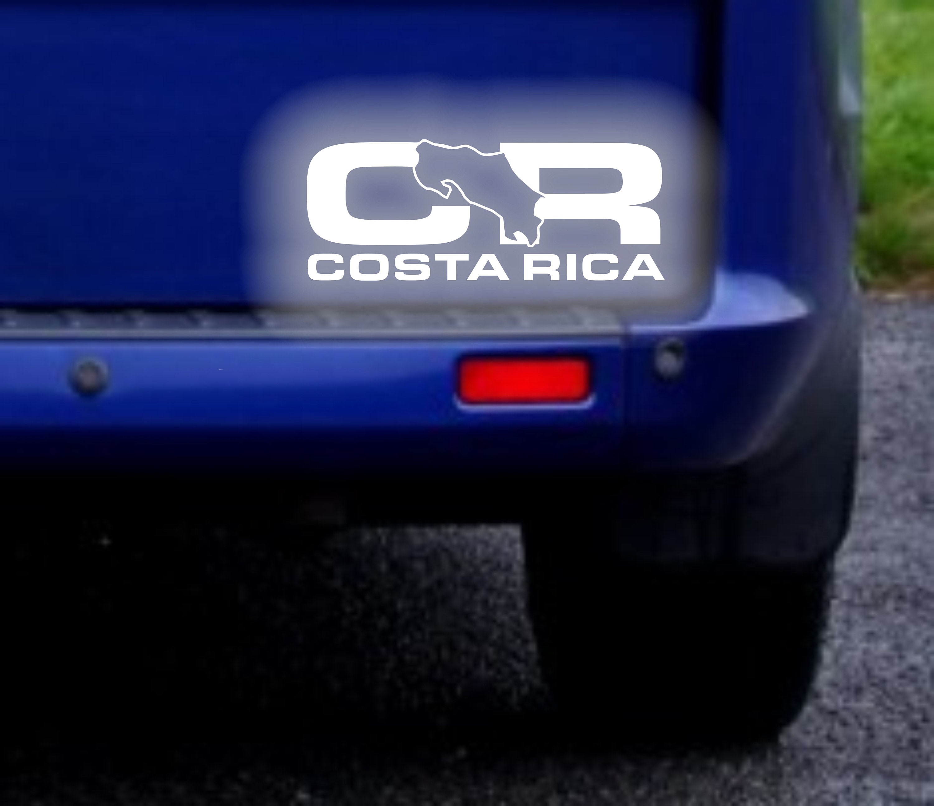 Costa Rica CR Reflective Sticker Decal - Etsy