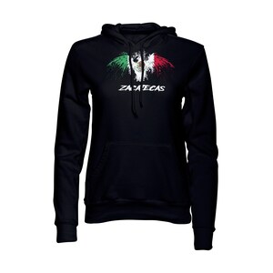 Zacatecas Mexico Eagle Flag Black  Pullover  Hoodie Hoody Sudadera Sweatshirt