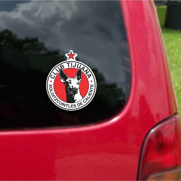 2 Pieces Tijuana Xolos  Futbol Mexico  Decals Stickers Full Color/Weather Proof. U.S.A Free Shipping