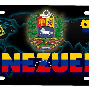 Placa de placa de aluminio de Venezuela 6 "x 12"