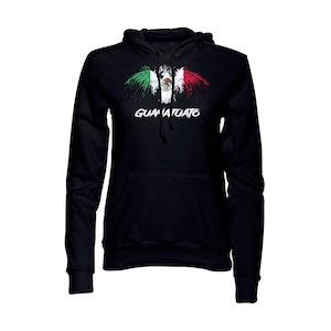Guanajuato Mexico Eagle Flag Black  Pullover  Hoodie Hoody Sudadera Sweatshirt