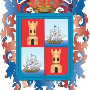2 Pieces Campeche Mexico. Coat Of ArmsDecals Stickers Full Color/Weather Proof. U.S.A Free Shipping